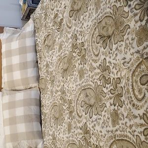 Pottery Barn Charlie Paisley Organic Percale Duvet Cover